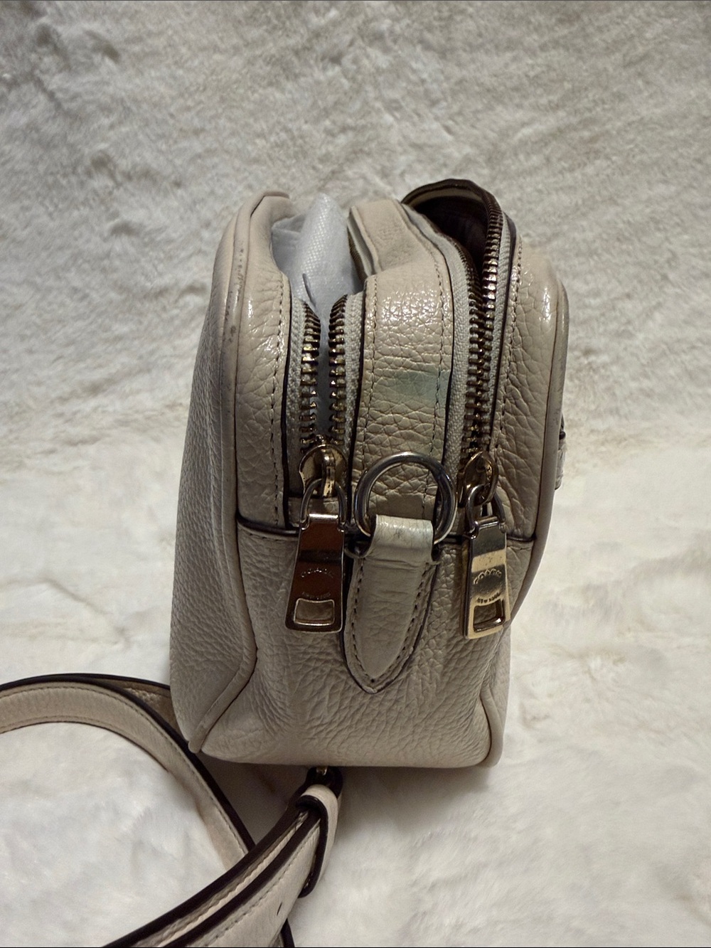 Coach Medium Jamie Camera Crossbody Bag In Chalk 18 - Picture 4 of 10